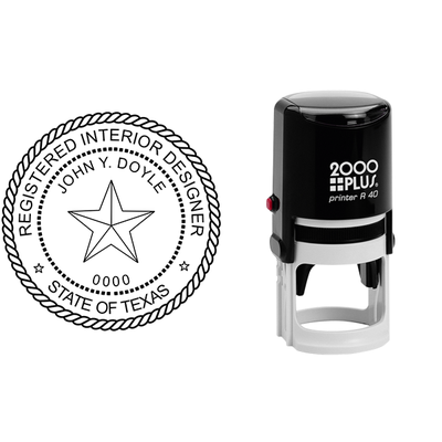 Texas Interior Designer Seal - alternate view