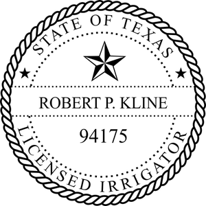 Texas Irrigator Stamp Seal