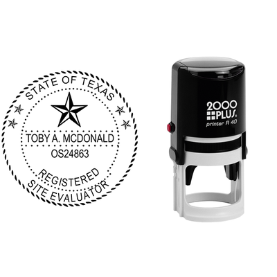 Texas Site Evaluator Seal - alternate view