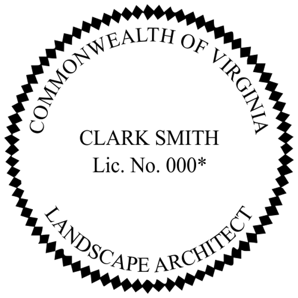 Virginia Landscape Architect Seal