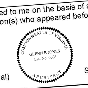 State of Virginia Soil Scientist Seal Imprint