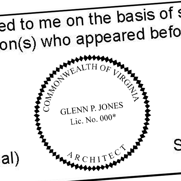 State of Virginia Soil Scientist Seal Imprint