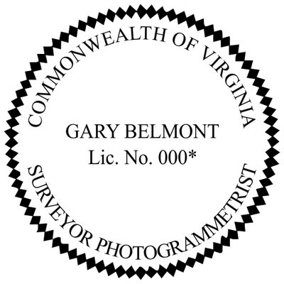 Virginia Surveyor Photogrammetrist Seal - alternate view