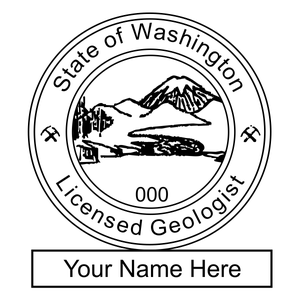 State of Washington Geologist Seal Imprint