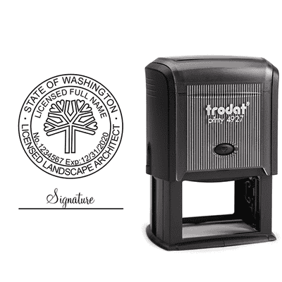 Washington Landscape Architect Seal Stamp - alternate view