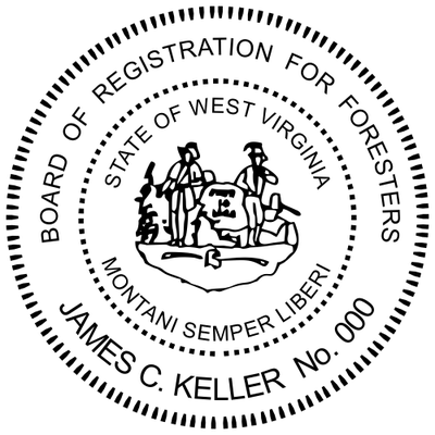 West Virginia Forester Seal - alternate view