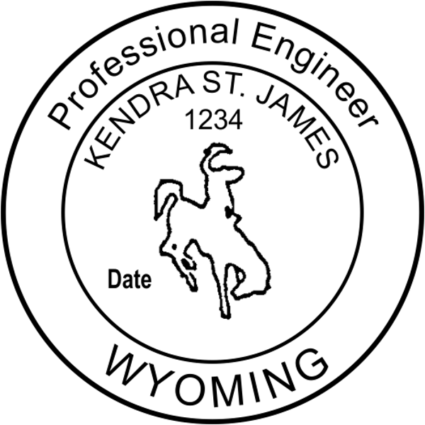 State of Wyoming Engineer Seal