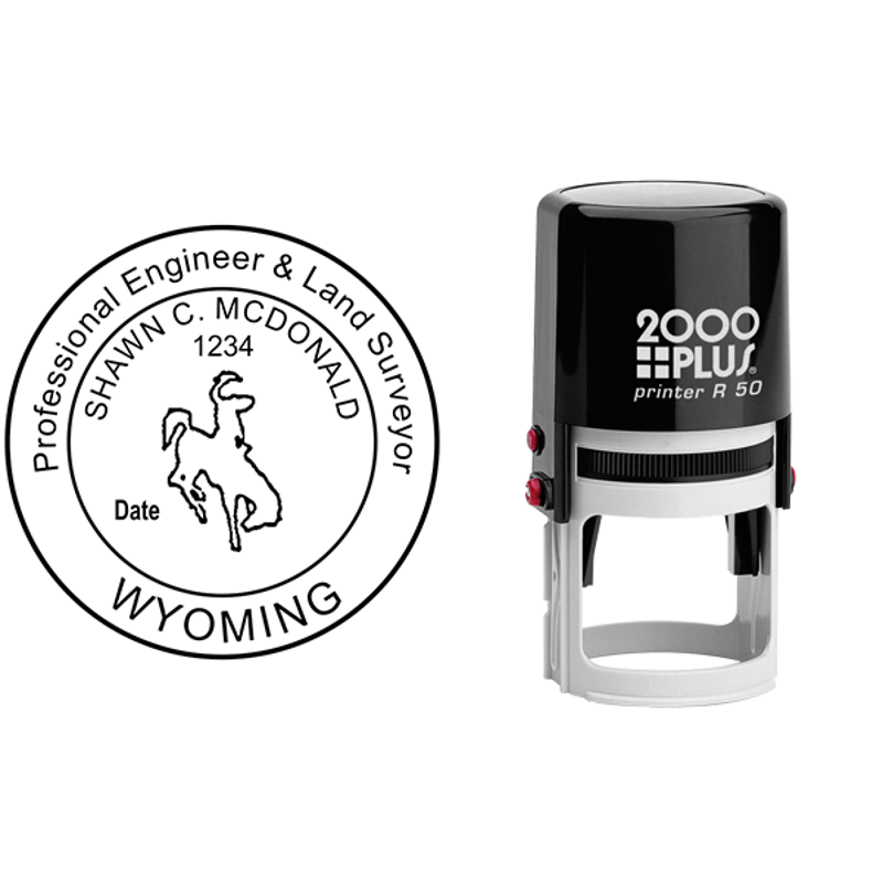 State of Wyoming Engineer Surveyor Seal Body and Imprint