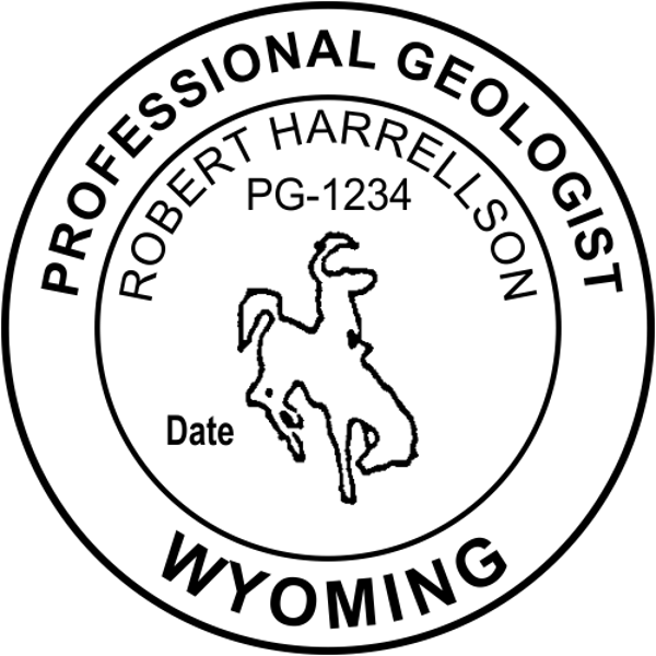 Wyoming Geologist Seal