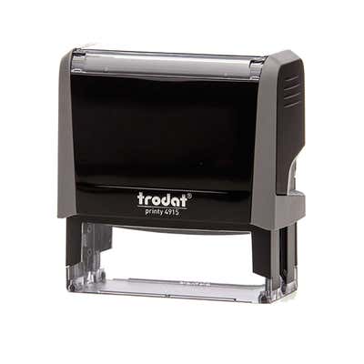 Custom Self-Inking Stamp, 1" x 2-3/4", with Personalized Text, Logo or Art (Trodat Printy 4915, 7 ink colors) - alternate view