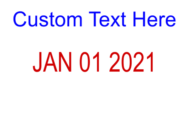 Custom Text Dater stamp - one line
