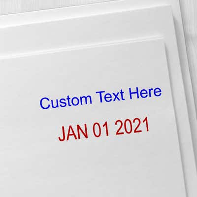 Top Line Custom Date Stamp - alternate view