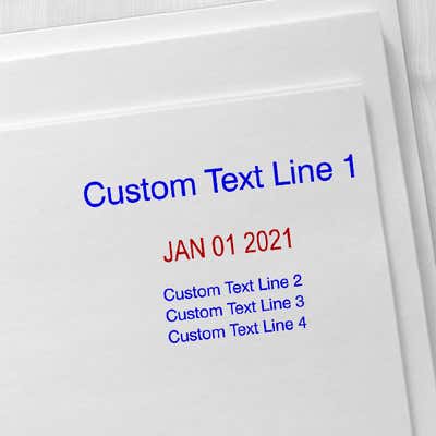 1 Top Line 3 Bottom Date Stamp - alternate view