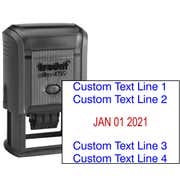 2 Top Lines 2 Bottom Date Stamp