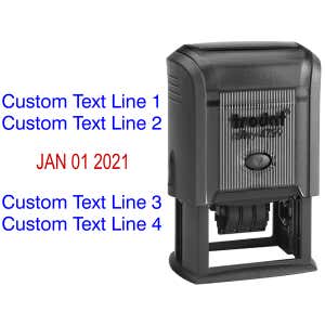 2 Top Lines 2 Bottom Date Stamp Body and Design