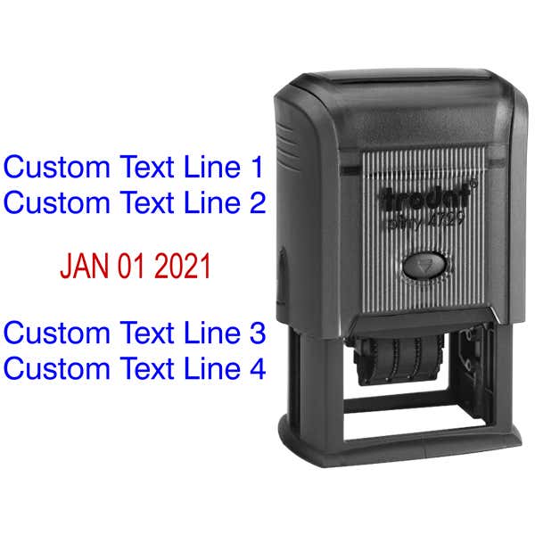 2 Top Lines 2 Bottom Date Stamp Body and Design