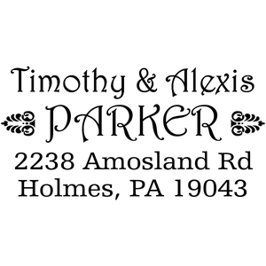 Parker Deco Address Stamp