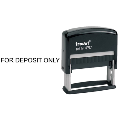For Deposit Only Stamp - alternate view