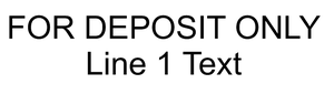 2 Line Deposit Stamp