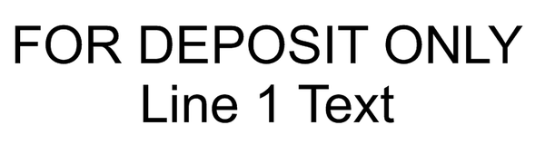 2 Line Deposit Stamp