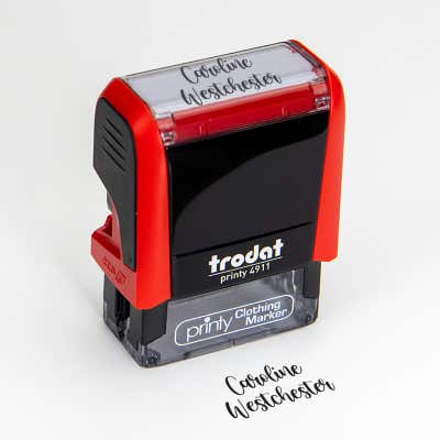 Fun 2 Line Clothing Stamp - alternate view