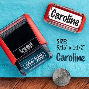 Size comparison of the Trodat Printy 4911 clothing stamp