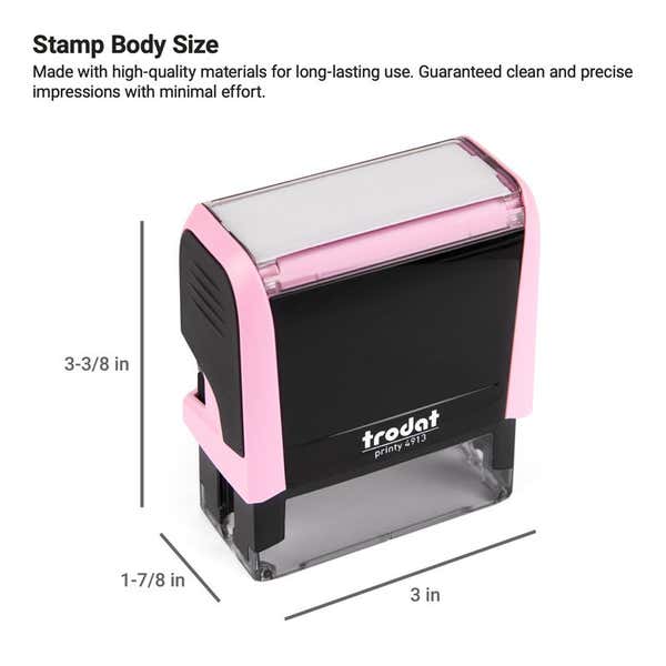 Self Inking 4913 Stamp Body Size