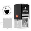 The Bold Apple From the Desk of Teacher Stamp comes with the Trodat Self-Inking 4924 stamp body