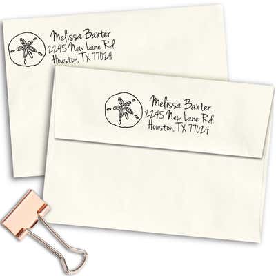 Baxter Shell Address Stamp - alternate view