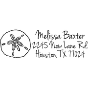 Baxter Shell Address Stamp
