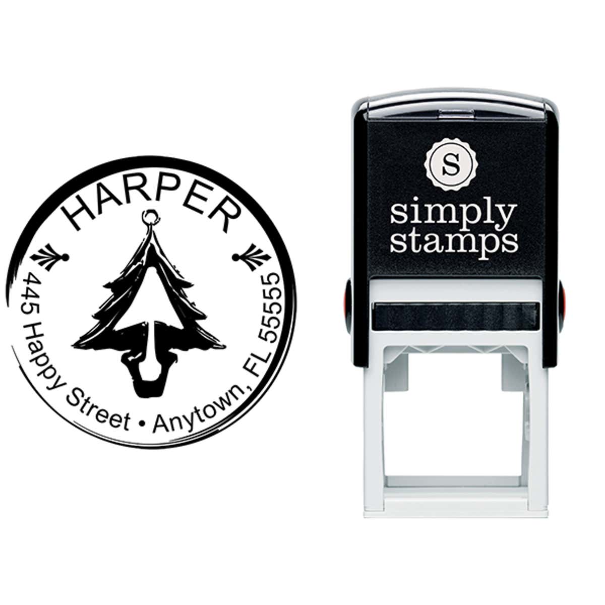 Christmas Address Stamp Body and Design