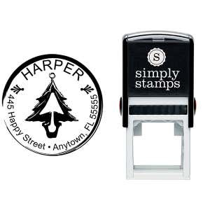 Christmas Address Stamp Body and Design