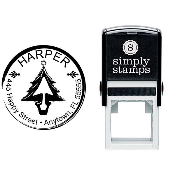 Christmas Address Stamp Body and Design