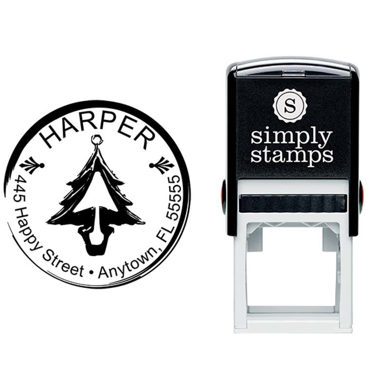 Christmas Address Stamp Body and Design