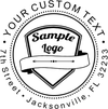 Custom Logo Round address stamper
