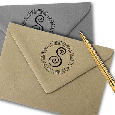 Frivi Return Address Stamp - alternate view