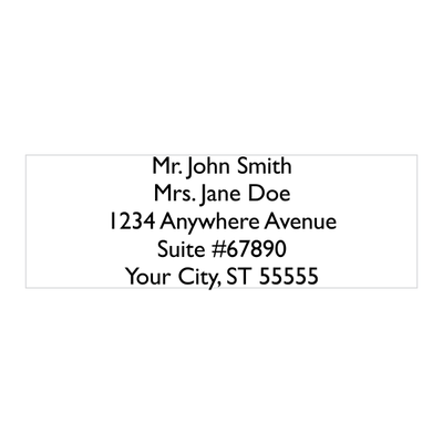 Custom 5 Line Address Stamp - alternate view