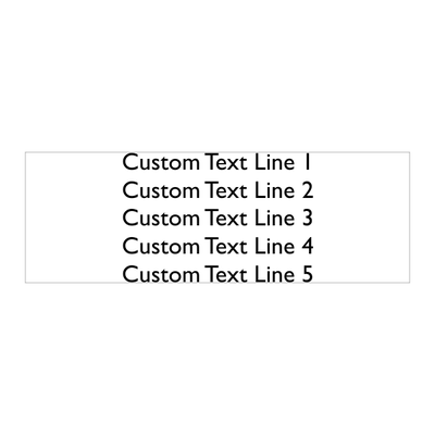 Custom 5 Line Rubber Stamp - alternate view