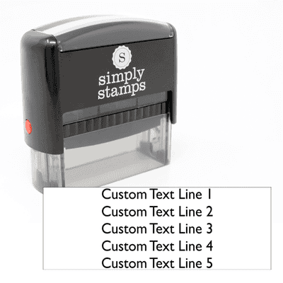 2 line rubber address stamp