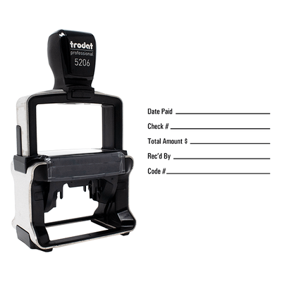 Simple Sans Serif Business Form Stamp - alternate view