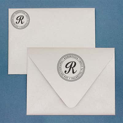 Palmetto Circle Address Stamp - alternate view