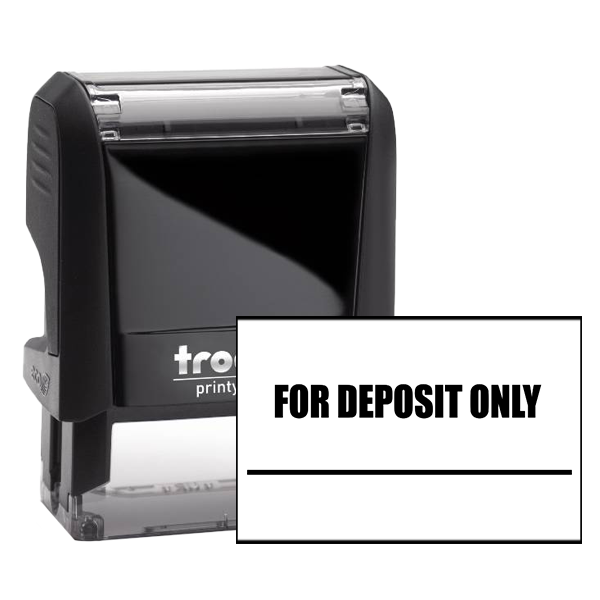 FOR DEPOSIT ONLY With Underline