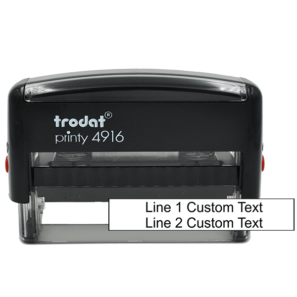 2 Line Custom Rubber Stamp