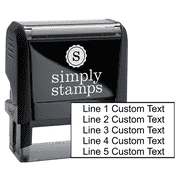 5 Line Custom Rubber Stamp