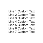 7 Line Custom Rubber Stamp