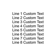 8 Line Custom Rubber Stamp