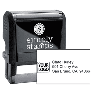 Custom Logo Return Address Stamp
