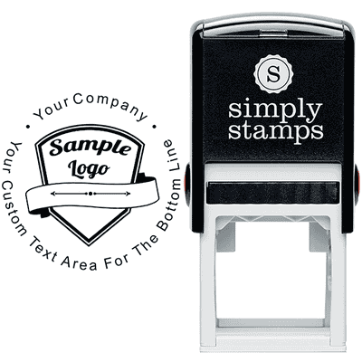 Custom Centered Logo Stamp - alternate view