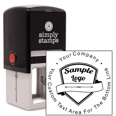 Custom Centered Logo Stamp - alternate view