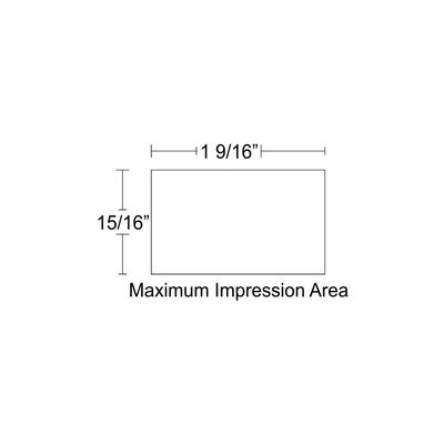 Customizable Trodat Professional 5200 Heavy Duty Self-Inking Stamp with Stainless Steel Frame and 15/16" x 1 9/16" Impression Size - alternate view